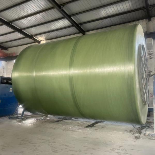Light Weight Industrial Round Frp Storage Tank For Chemical Mixing