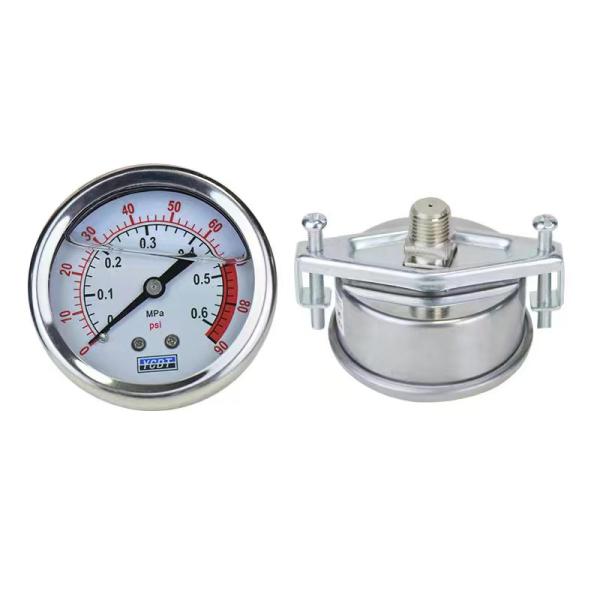 Water Pressure Gauge Liquid Filled Pressure Gauge