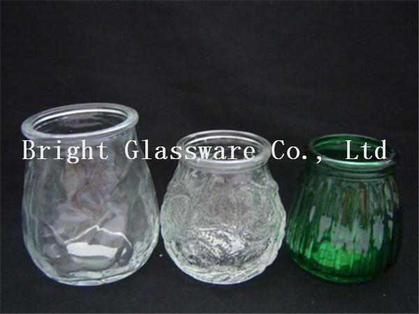 different size glass candle container, candle jar, candle holder wholesale
