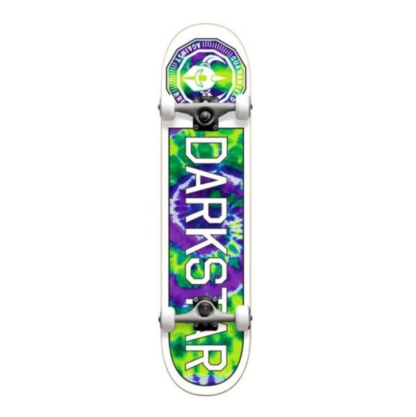 Darkstar Skateboards Timeworks Green Tie Dye Complete Skateboard - 8.25 x 32
