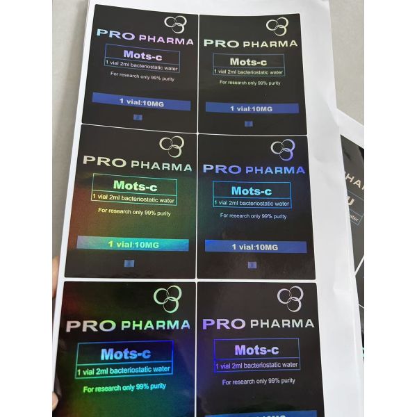 Mots-c 10mg Bag Labels For 3 Peptide Vials