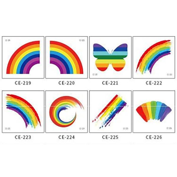 Personalized BOPP Rainbow Kiss Cut Stickers Printing for Wall Decal