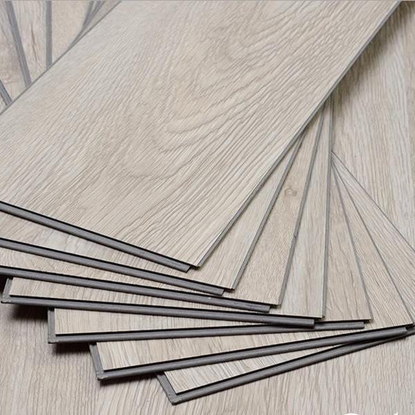 4 mm SPC Antiderrapante Rígido Vinyl de plástico de suelo con textura de madera de cilc para baños
