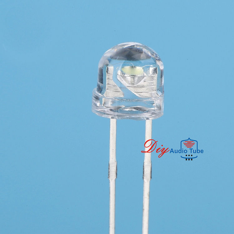 Electronics component 4.8mm 8mm 0.06w 0.25w 0.5w 0.75w 5mm white straw hat led diode