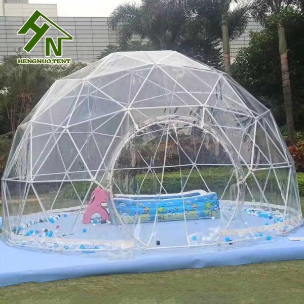 6-12 People Clear Geodesic Igloo Dome Party Tent For Outdoor Evernt