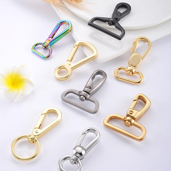 Custom Metal Swivel Snap Hook Buckle Handbag Accessories for User-Friendly Style