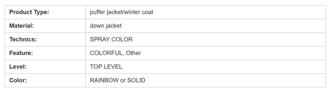                  Bubble Coat Women′s Plus Size Jacket Puffer Jacket Winter Coat Women Ladies Winter Coats Warm Fashion Clothes Down Jacket             
