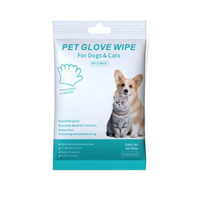 Oversize Puppy Pet Bathing Gloves Lavender Scent Pet Bathing Gloves Customized