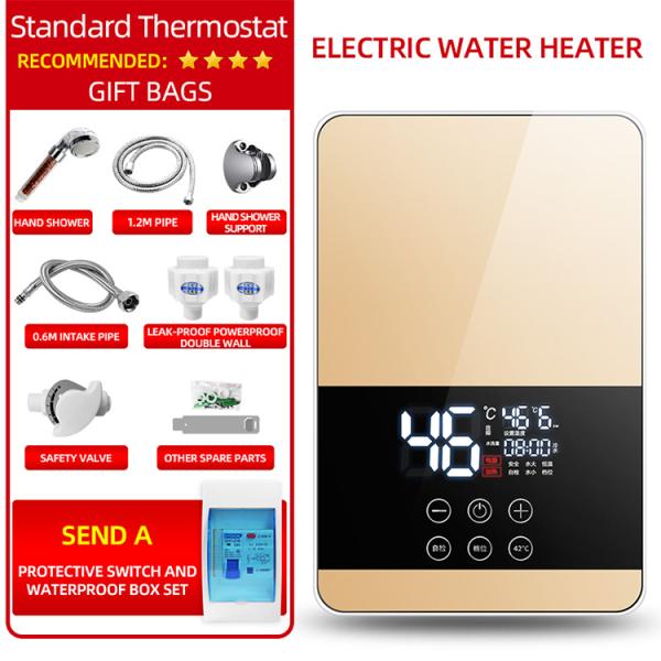 Instant Shower Heads Hot Water Heater Electric Tankless Portable