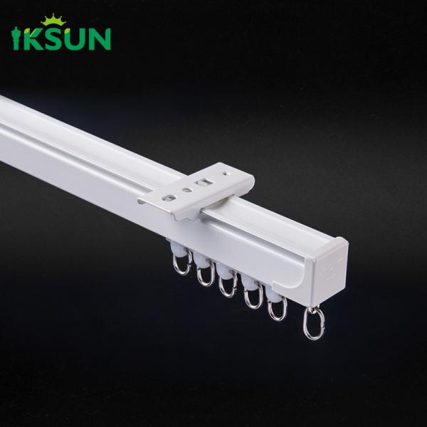 Single Curtain Rail Track Aluminum With Track Curtain System For Curtains-Room Divider 