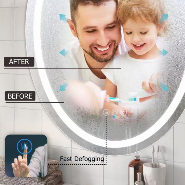 IP66 resistente à água LED Espelho Luz Demister Espelho de banheiro SMD2835