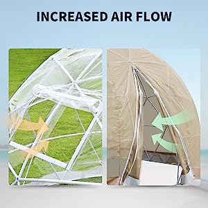 Luxury Large Glamping Tent Outdoor Geodesic Dome Tent Event Dome Outdoor With Shower Toilet, Canopy Gazebos Screen