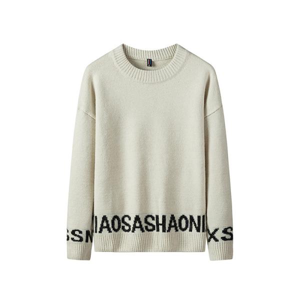 S-4XL Mens Casual Pullover Sweater Autumn Winter Sweater Multicolor Customized