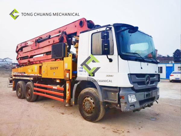 2014 Sany Heavy Industry 38 Meters Mercedes Benz Second Hand Concrete Pump Truck