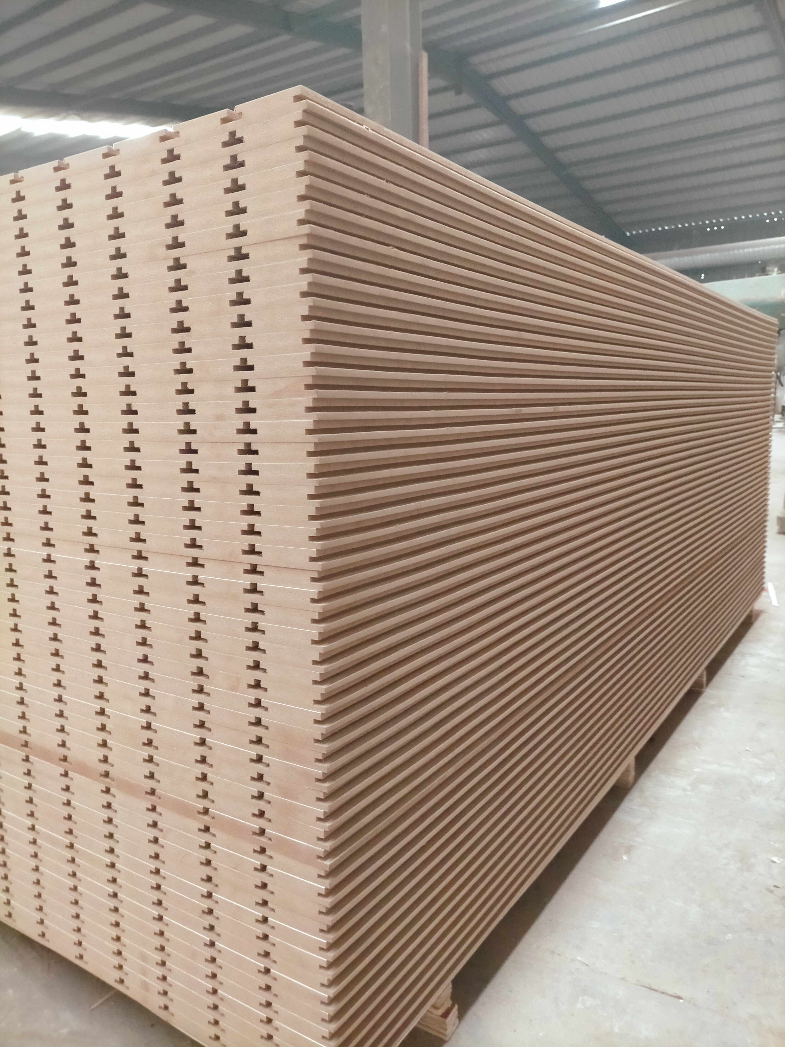 1220X2440mm Stylish Grooved MDF Acoustic Panels for Wall Cladding and Cabinet Doors
