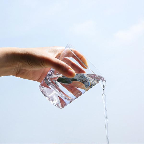 Copo alto transparente do vidro de Borosilicate da água 260ml
