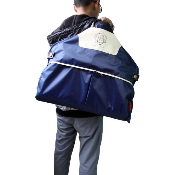 Eco-Friendly Navy Nylon Fabric Suit Garment Bag For Suit Packaging