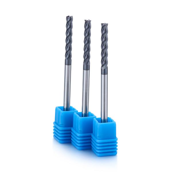 Copper Long Neck Micro Diameter End Mill TiAlN Coating For Precise Machining