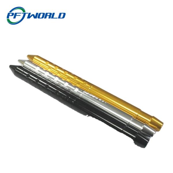 Peças de alumínio do CNC, Pen Shell, &Black dourado anodizado, boa qualidade e preço baixo