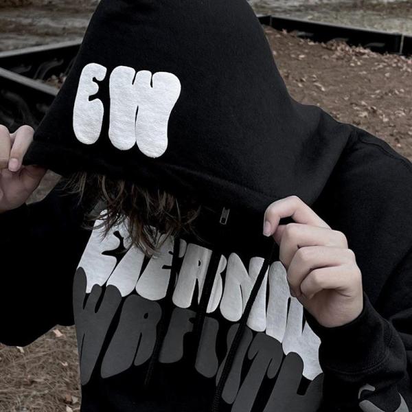 Anti-rides Puff Impression sur mesure Hoodies plein visage Fermeture à glissière Hoodie 200 grammes à 500 grammes