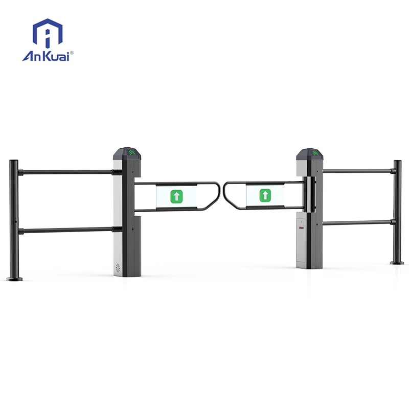 Stainless Steel Supermarket Swing Turnstile Security Gate for Automatic Customer Entrance Control