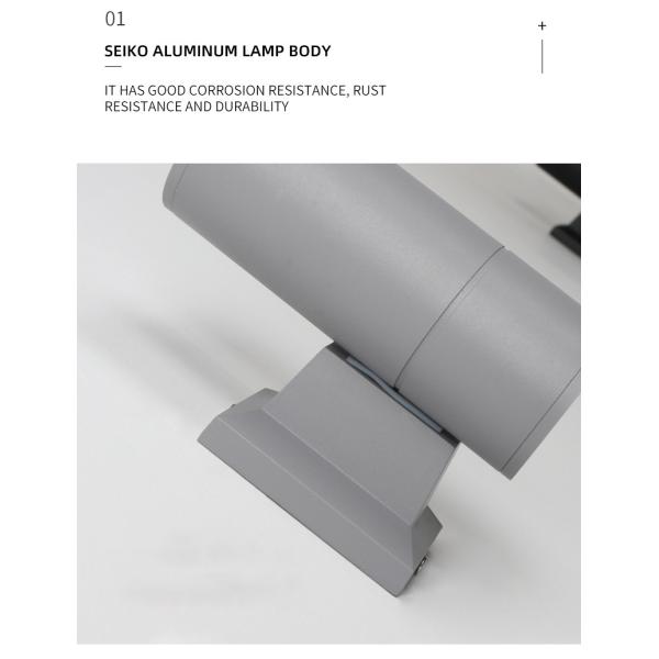 Double Head Shell E27 Outdoor Wall Lamp LED Waterproof Modern Simple 6w