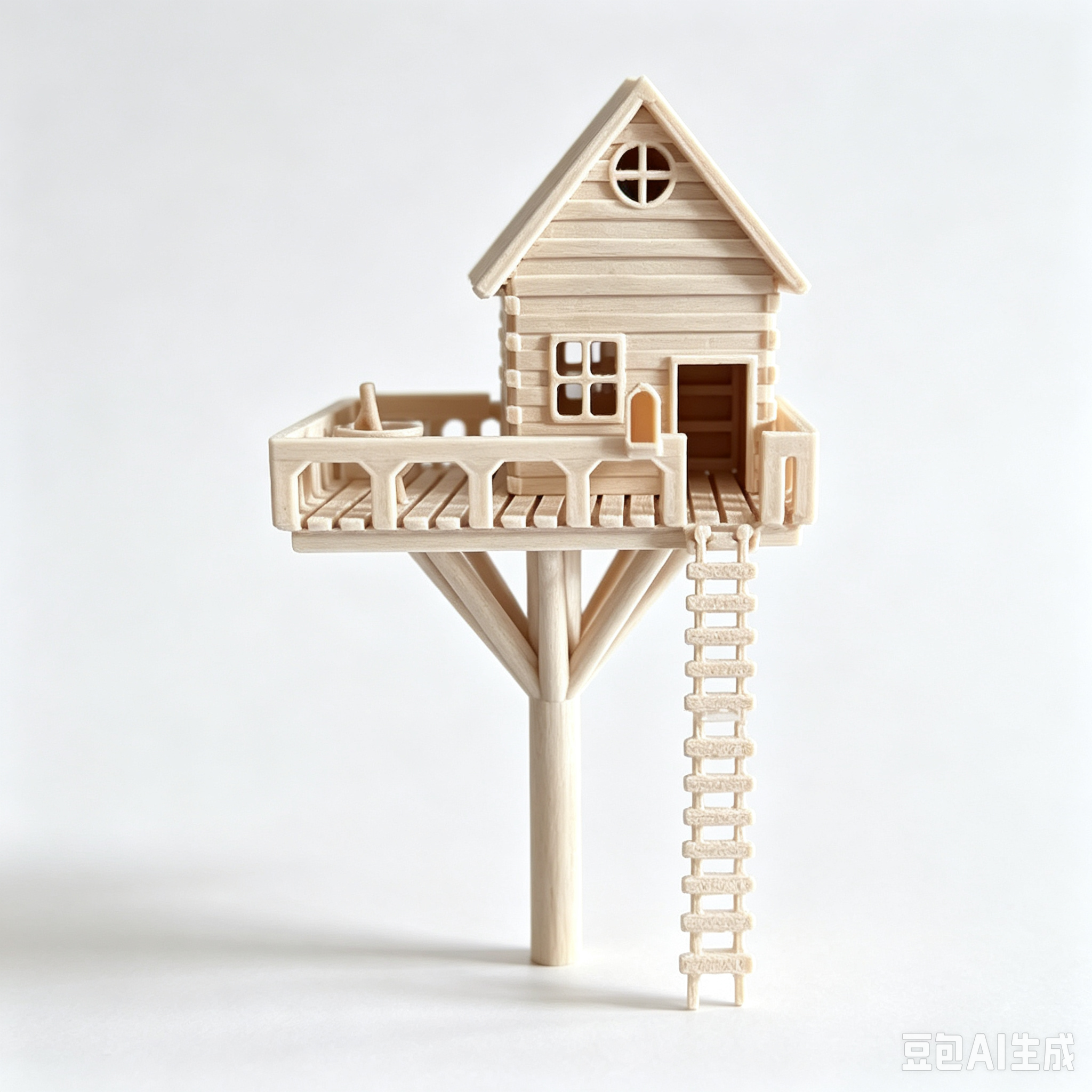 Bonsai Succulent  3d Printed Home Decor Fairy Style Shape Micro Tree House