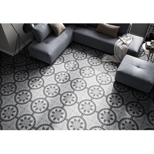 Light Grey Ceramic Rustic Tile 250x250mm for Indoor Floor