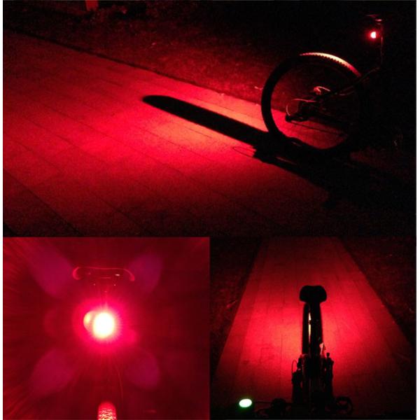 Rechargeable Red Bike LED Backlight Aluminum Waterproof Compact OEM ODM