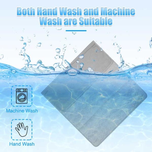 Modern Summer Cooling Mat for Pets Breathable and Washable Fiber Ice Mat for Hot Weather Travel-Friendly for Cats/Dogs