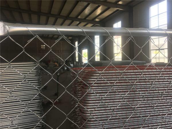 chain link temporary construction fence panels 6FT X 10F Mesh 2 3/8  x 2 3/8 ( 60mm x 60mm ) x 12 gauge wire