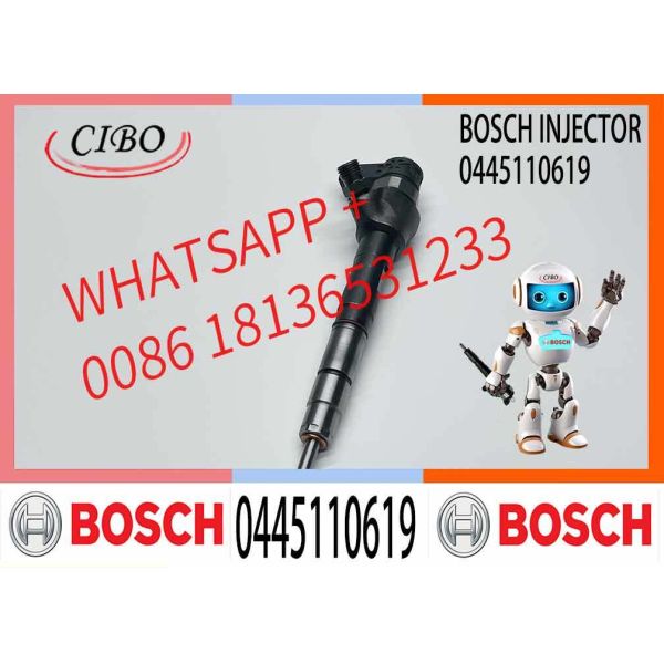 Common Rail Injector Diesel Fuel Injector 0445110443 0445110442 0445110619 for Great Wall Hover H5 H6 2.0 TD Injector