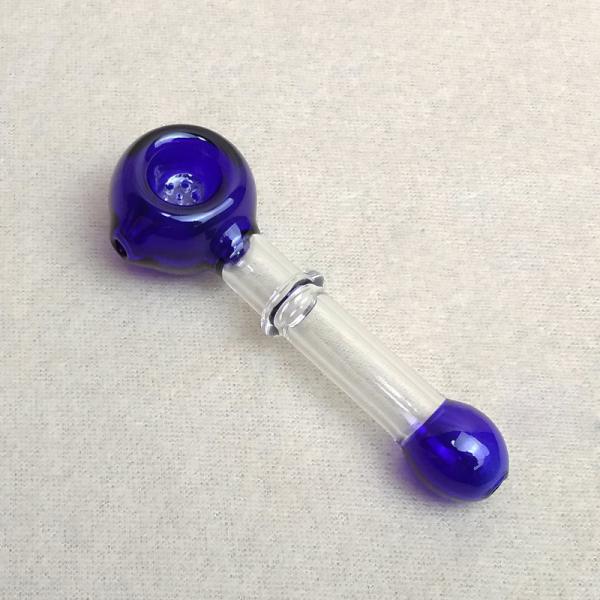 Heady Glass Water Bubbler Pipe 4.3 Inch Herbal Hand Pipe With Filters Screem
