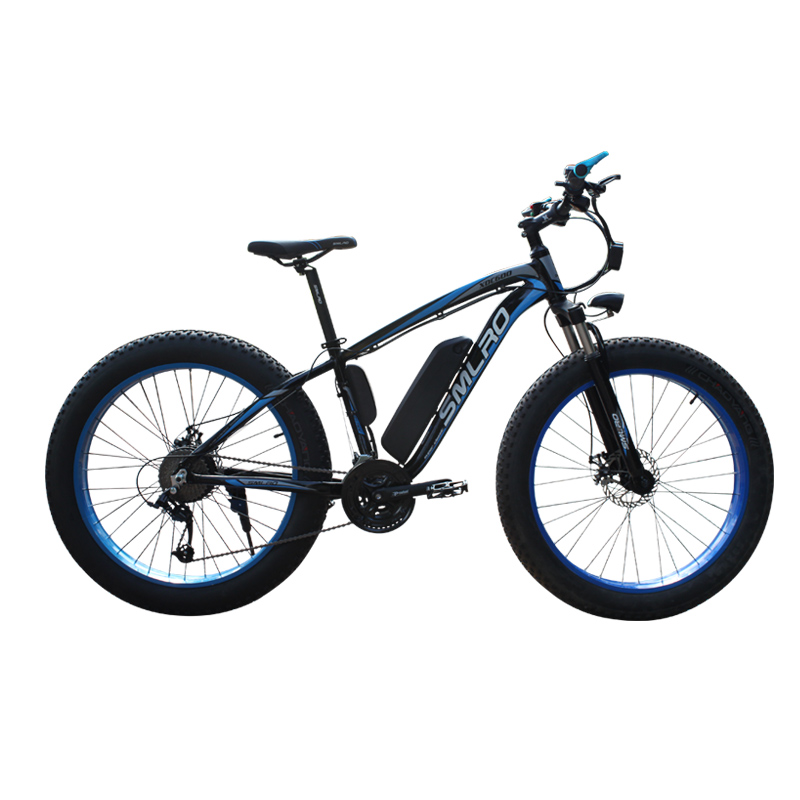 Brushless Electric Snow Bike , 48v 350w Fat Tire Electric Bicycle For Adults