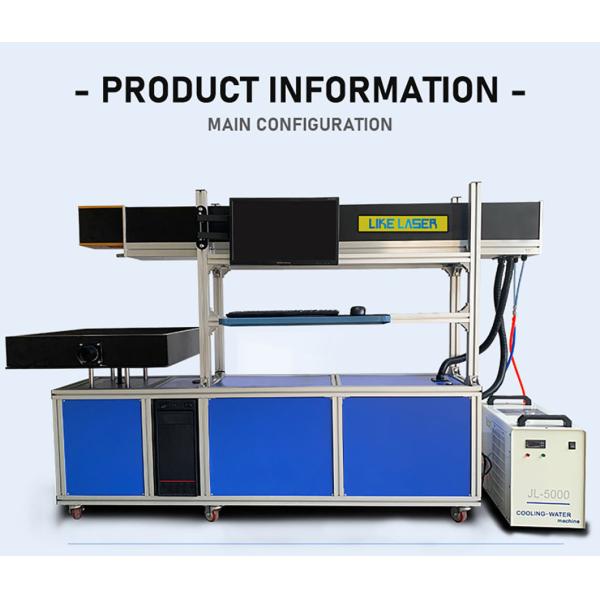 80W 100W 130W CO2 Galvo Laser Marking Machine for Glass Tube Ceramics Crystal Engraving