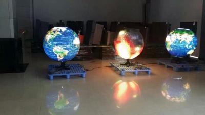 Bola conduzida curvada alugado interna da exposição da cor completa para a imagem video
