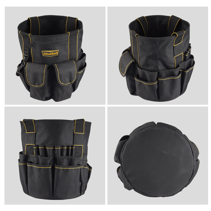 Waterproof Double Oxford Soft Handle Bucket Bag Tools Barrel Bag Tool Bucket Truck