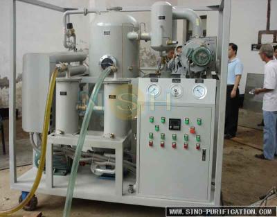 O GV relata a planta da filtragem do óleo do transformador, filtragem do óleo do transformador da estrutura do aço carbono