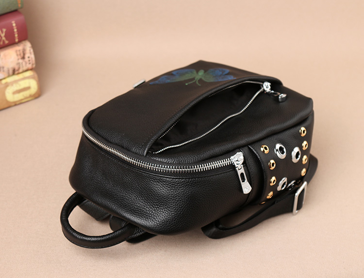 2017 New European Goods Butterflies Embroidered Fashion Handbag Dual-purpose Women Backpack