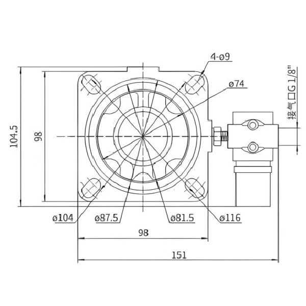 Optimize System JQF Intake Control Valve 40mm Orifice 15 Bar Maximum Pressure