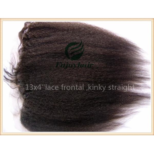 malaysian virgin remy hair lace frontal 13''x4'' ,natural color kinky straight 10''-24''