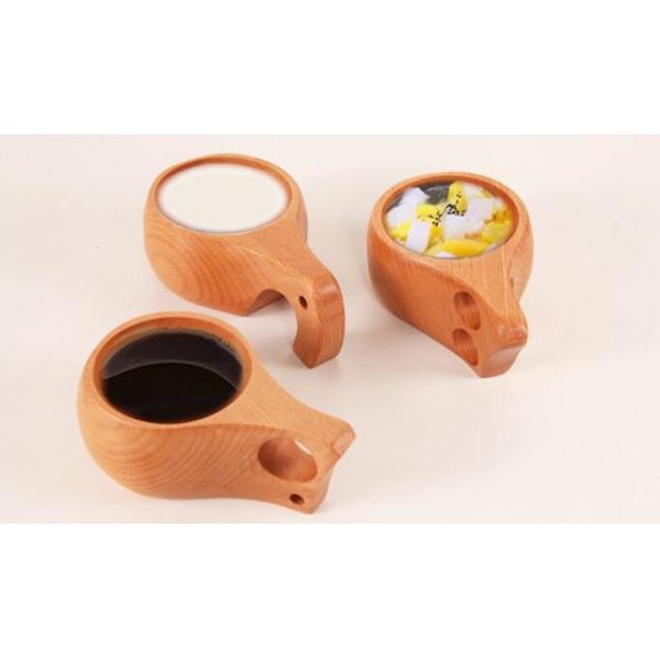 A wood and a craftsman Wood cup Coffee cup Wooden cup Travel Portable tea cup