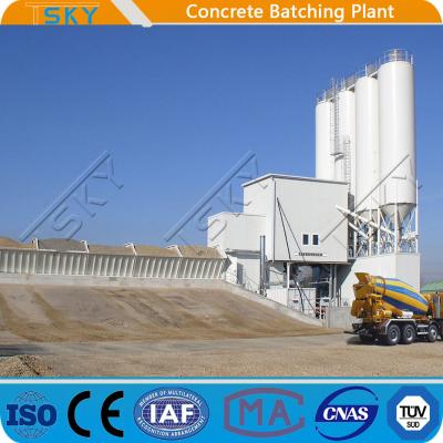 Planta de mistura HZS180 de tratamento por lotes concreta horizontal