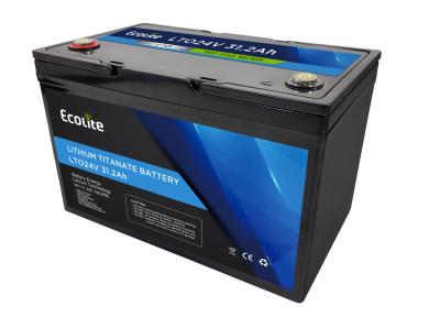 Ecolite Long Cycle Life＞10000 24V 31.2Ah Lithium Titanate LTO Battery Pack
