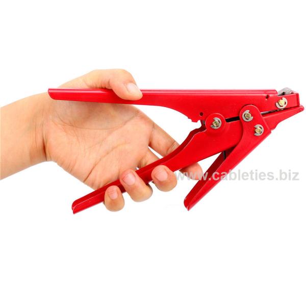 DEMOELE HS-519 Cable Tie Gun Tensioning and Cutting Tool fit 2.4-9mm width Plastic Nylon Cable Tie