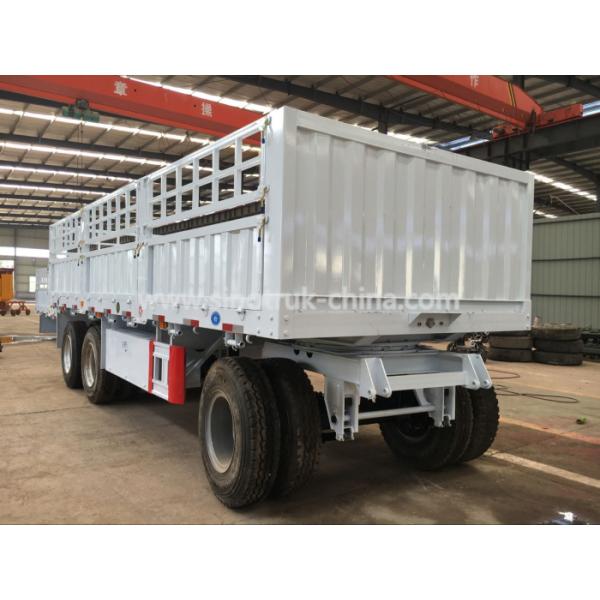 20 tonnes 3 ABS de roues de la remorque 12 de Dropside semi de remorques résistantes d'axes pleins facultatifs