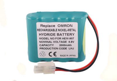 4.8 Volt Battery Blood Pressure Monitor For Omron HEM-907 HEM-907XL , 2000mah Battery 