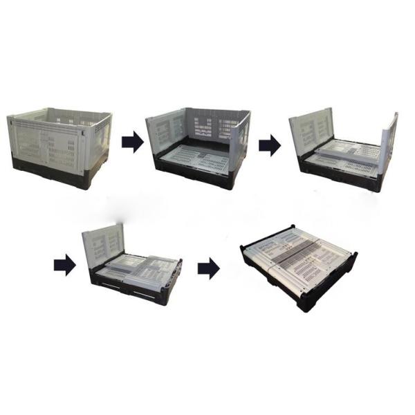 1200*1000*810mm External Dimension Collapsible Plastic Pallet Container for Industry