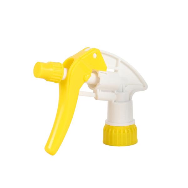 28/400 黄色いPP プラスチックトリガースプレーヤー 花の灌水を消毒し,清掃するために