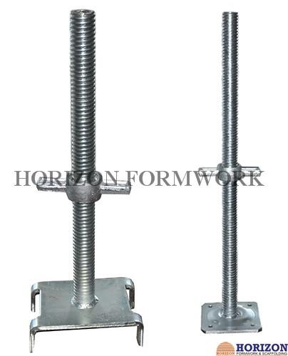 Jack Heads Scaffolding Leg Screws High Strength Steel Pipe BS1139 Standard